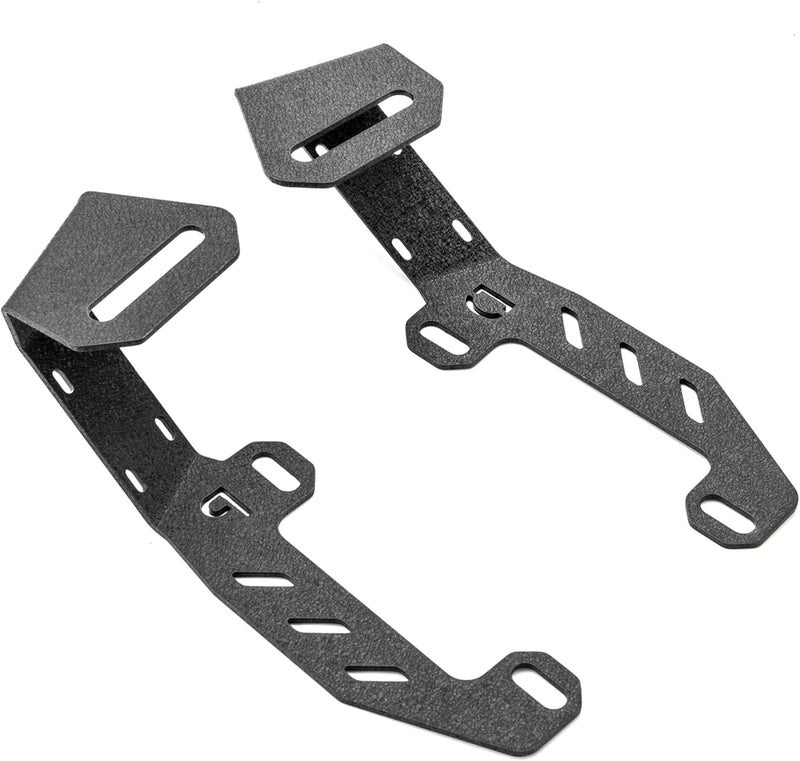 ROMELACK Hood Mount Brackets Ditch Light Pods Bracket Heavy Duty Steel Compatible with Chevy Silverado Fit GMC Sierra 1500 Models 2022-2024 - Image 5